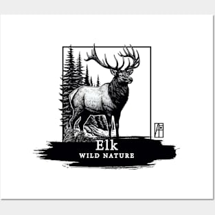 - WILD NATURE - ELK -14 Posters and Art